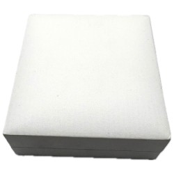 DESTOCKAGE - ECRIN BLANC 8.6x9.2x3.3CM INTERIEUR GRIS