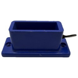 OCCASION VENDU-SUPPORT A VISSER BLEU POUR CHEVILLE D'ETABLI QUELQUES MANQUES DE PEINTURE