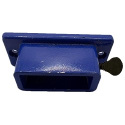 OCCASION VENDU-SUPPORT A VISSER BLEU POUR CHEVILLE D'ETABLI QUELQUES MANQUES DE PEINTURE