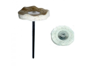 BROSSETTES SUR TIGE - TOILE COTON COUSUE