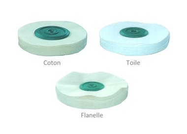 DISQUES COTON TOILE OU FLANELLE / PLASTIQUE