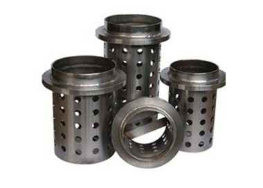 CYLINDRE PERFORE EN INOX AVEC BRIDE