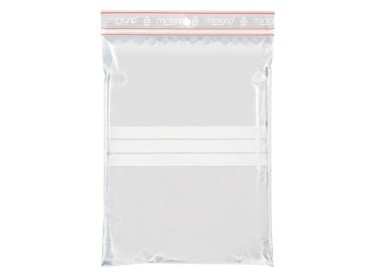 Sachets plastique minigrip avec bandes blanches