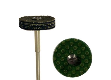 Meulette sur tige diamantée effet satiné