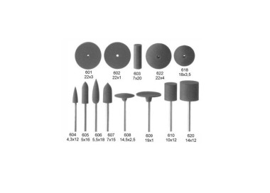 Meulette polissoirs EVE Gris - GRAIN MOYEN - Sur Tige ou non monté