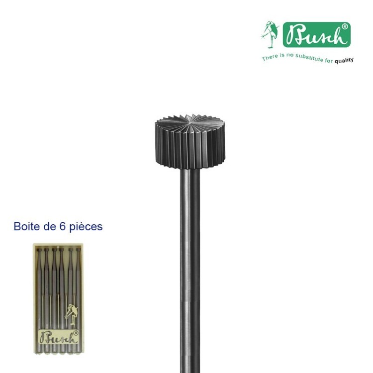 BUSCH - FRAISES ROUE ACIER (412) 6P