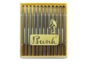 BUSCH - JEU DE 12 FRAISES DOUBLE CONE (414) 007 A 018