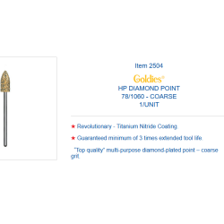 FRAISE DIAMANTEE GOLDIES 2504 COARSE