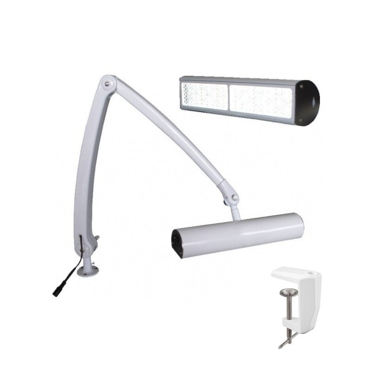 LAMPE A LED D'ETABLI LUMIERE REGLABLE 13W / 315 mm, Etau, Blanche