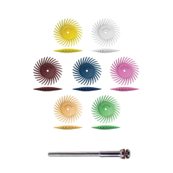 ASSORTIMENT 43 POLISSOIRS SOLEIL KNIFE EDGE DEDECO - G.80 > 1µ