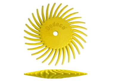 MEULETTE SUNBURST KNIFE-EDGE JAUNE G.80 ø22