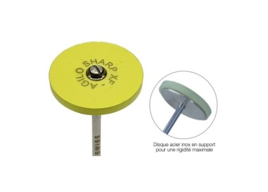 MEULE SHARP-XF Ø22MM GRAIN X-FIN - POLISSAGE DES OUTILS CARBURE AVEC SUPPORT