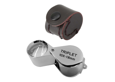 LOUPE 10X PLIANTE + ETUI 18MM TRIPLET