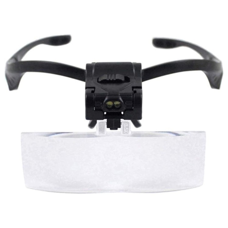 LOUPE BINO 4 JEUX 1.5 > 3.5X /LUN + LED