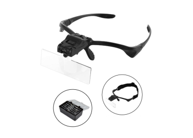 LUNETTES LOUPES BINOCULAIRES - 5 JEUX DE 1X A 3X + SERRE-TETE
