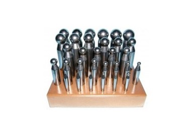 BOUTEROLLES JEU DE 31 (2 A 32) ACIER TREMPE / SOCLE - HAUTE QUALITE