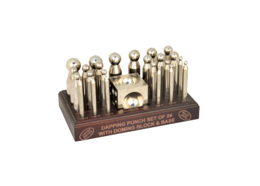 SET / BOUTEROLLES JEU DE 24 (1 A 24) ACIER SPATIAL + DE A EMBOUTIR 50x50