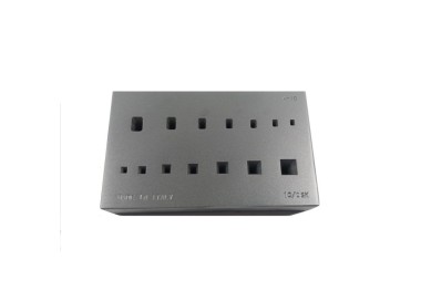 CHATONNIERE CARREE ET RECTANGLE EMOUSSE 7+7 TROUS - 4 A 10 17°