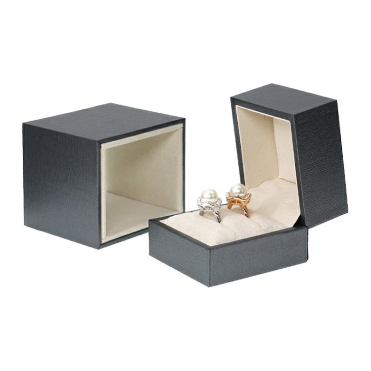 ECRIN ALLIANCES GRIS METALISE INTERIEUR NOIR -  DOUBLE BOITE