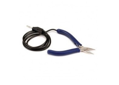 PINCE PLATE BLEU AVEC CABLE POUR PUK