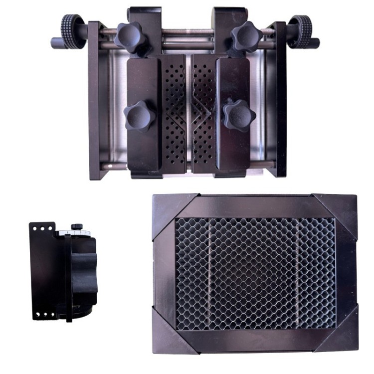 Kit étau + porte bague pour laser de gravure/découpe canova.