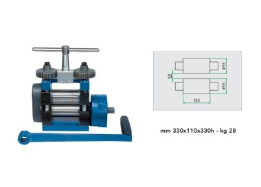 LAMINOIR EL100 TOUT PLAQUE 100MM REDUCTEUR SANS ROULETTE