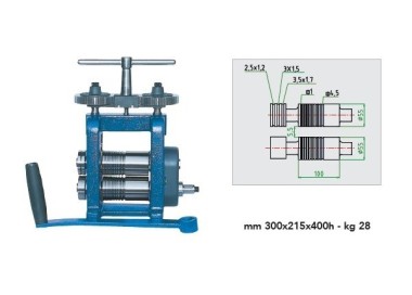 LAMINOIR LF100R PLAQUE + FIL ROULETTE 100mm