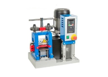 LAMINOIR ELECTRIQUE AVEC VARIATEUR PLAQUE + FILS + ROULETTE - 100MM