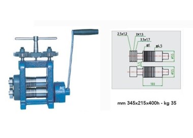 LAMINOIR LF100RR PLAQUE FIL REDUCTEUR + ROULETTE