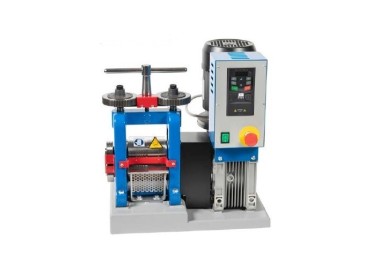 LAMINOIR ELECTRIQUE AVEC VARIATEUR PLAQUE + FILS + ROULETTE - 120MM