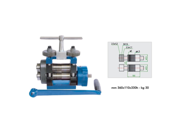 LAMINOIR ELF100RR PLAQUE FIL REDUCTEUR + ROULETTE ACIER