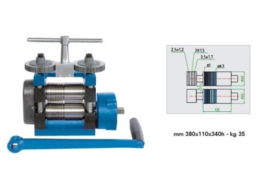 LAMINOIR ELF120RR REDUCTEUR + ROULETTES
