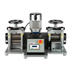 DURSTON - LAMINOIR ELECTRIQUE DOUBLE A POSER 130mm VARIATEUR