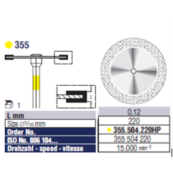 DISQUE DIAMANTE 355.504.220