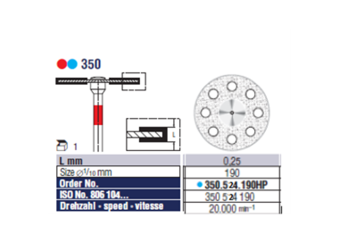 DISQUE DIAMANTE 350.524.190