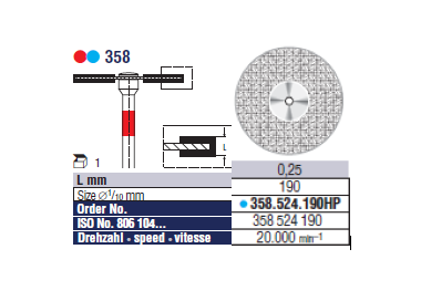 DISQUE DIAMANTE 358.524.190