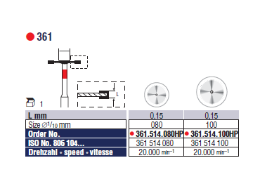 DISQUE DIAMANTE 361.514.080