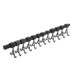 SUPPORT A ULTRASON TUBE - 12 DOUBLE CROCHETS POUR BAGUES - NOIR