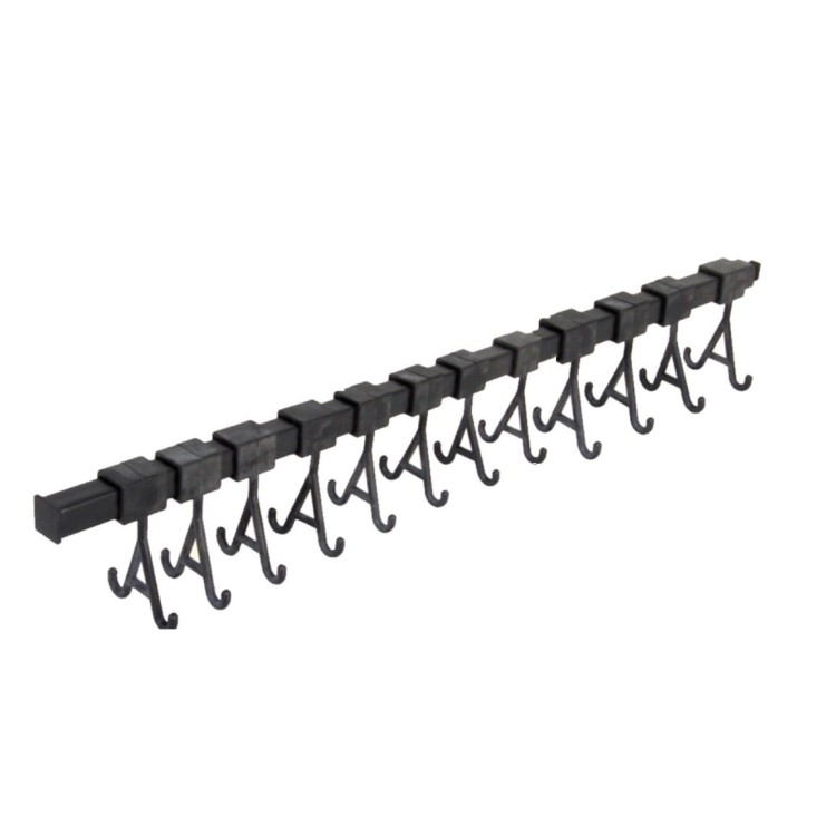 SUPPORT A ULTRASON TUBE - 12 DOUBLE CROCHETS POUR BAGUES - NOIR