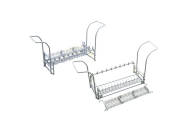 SUPPORT PANIER ET CROCHETS POUR ULTRASON - REVETEMENT PVC