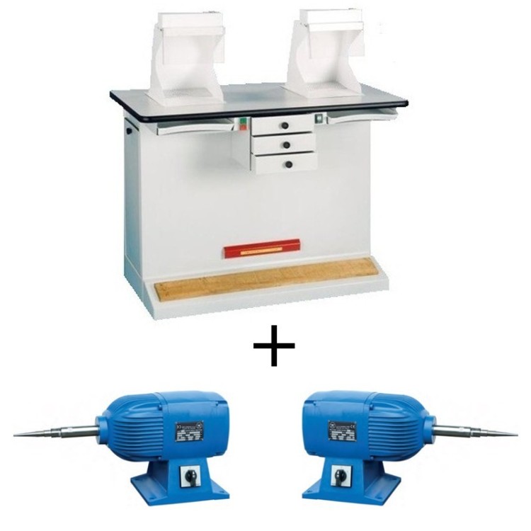 TABLE A POLIR 2 POSTES + MOTEURS