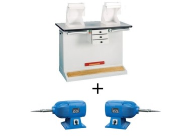 TABLE A POLIR 2 POSTES + MOTEURS