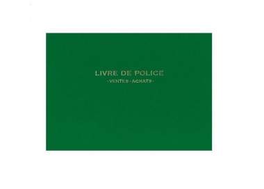 LIVRE DE POLICE REGISTRE BIJOUTIER ACHAT VENTE