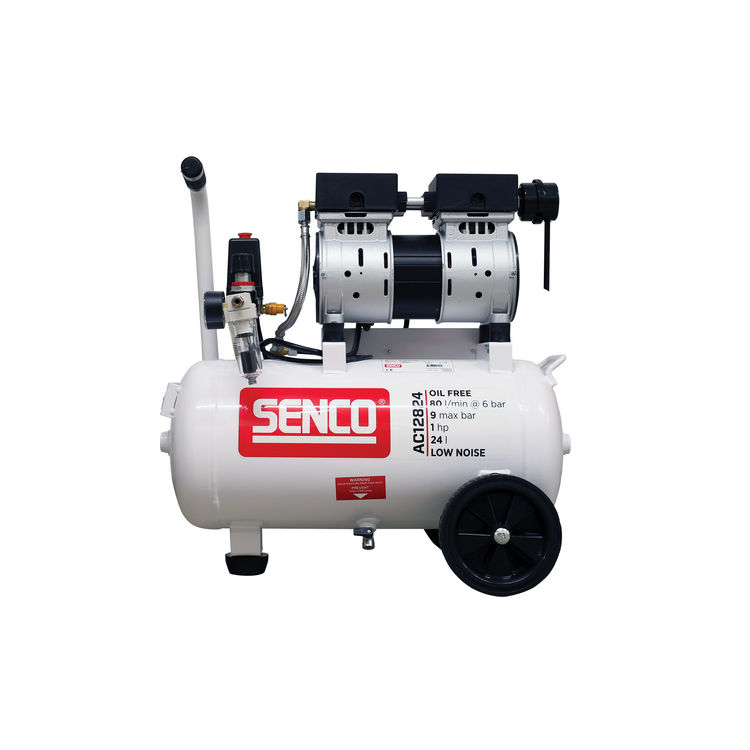 COMPRESSEUR SENCO SANS HUILE 9BAR - 24L - 65dB