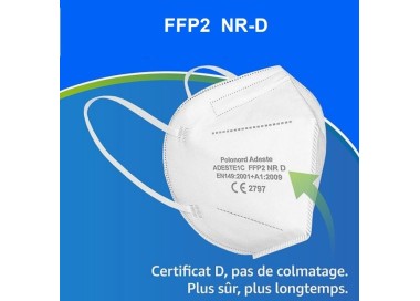 MASQUE DE PROTECTION FFP2 NR-D - BOITE DE 50 PCS