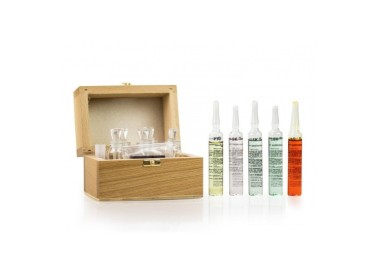 NECESSAIRE A TOUCHER 5 FLACONS VERRE + PIERRE SYNTHETIQUE