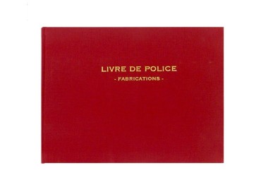 LIVRE DE POLICE REGISTRE BIJOUTIER FABRICANT