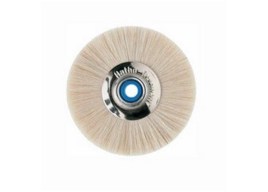 BROSSE CIRC. CHEVRE GRIS CENTRE METAL Ø48MM - HATHO