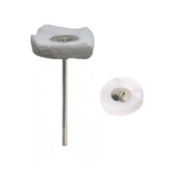 BROSSETTE SUR TIGE TOILE BLANCHE Ø22MM