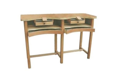 ETABLI 2 PLACES - 1700x600x960 - COMPLET TOP BOIS